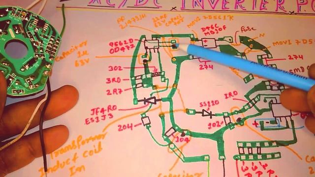 AC/DC Inverter Led Bulb | Emergency Bulb Drive, Mcpbc | AC/DC Inverter Led Bulb Driver Diagram | LE