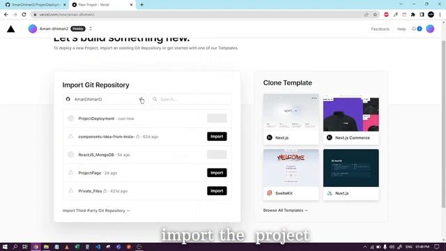 How to deploy your project or website in Vercel through GitHub? смотреть онлайн