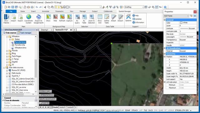 Custom areas and OLE entities when Snapshoting (BricsCAD) - Spatial Manager Blog смотреть онлайн