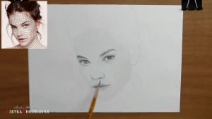 Как нарисовать портрет карандашом - обучающий урок(основы + такой портрет)!.mp4