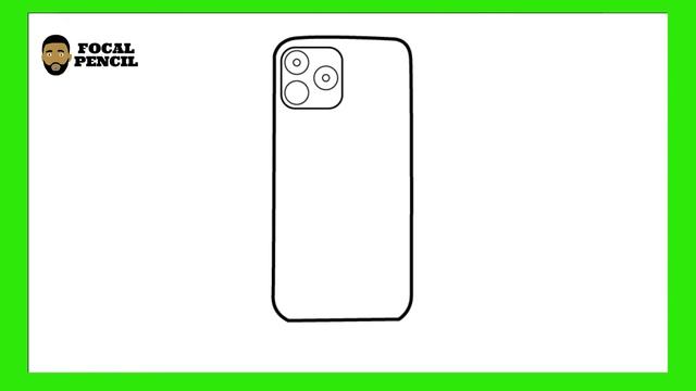 How To Draw iPhone 13 Pro Max | Easy step by step drawing смотреть онлайн