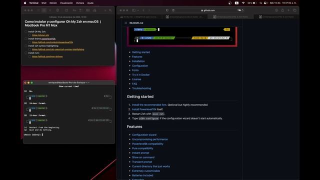 Como instalar y configurar Oh My Zsh en macOS | MacBook Pro M1 Max смотреть онлайн