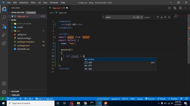 Vue JS 3 tutorial #42 Call Get API смотреть онлайн