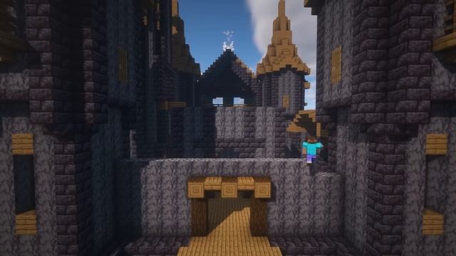 Minecraft: How to build a Blackstone Medieval Castle | Tutorial смотреть онлайн
