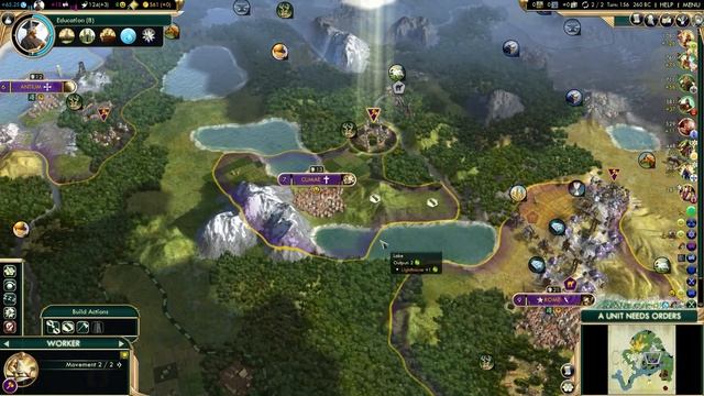 Civilization 5 Brave New World [Part 4] Deity Let's Play as Rome смотреть онлайн