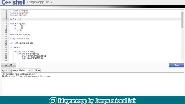 Gauss-Jordan Elimination to Find Inverse of Matrix by C++ смотреть онлайн