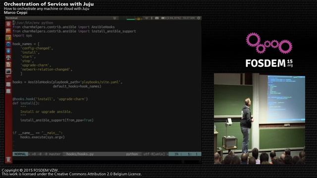 FOSDEM 2015 - Developer Room - Configuration Management - Juju Orchestration смотреть онлайн