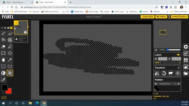 PiskelApp Sprite Tutorial смотреть онлайн