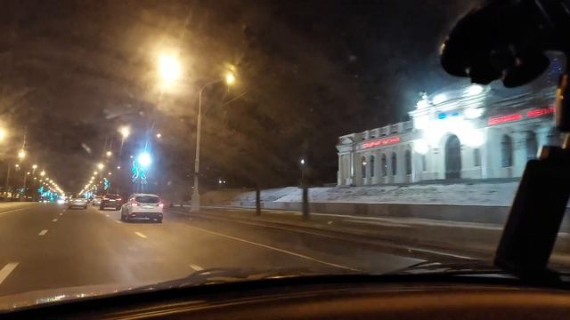 По Ночному Новогоднему ПРОСПЕКТУ Минска!!! смотреть онлайн