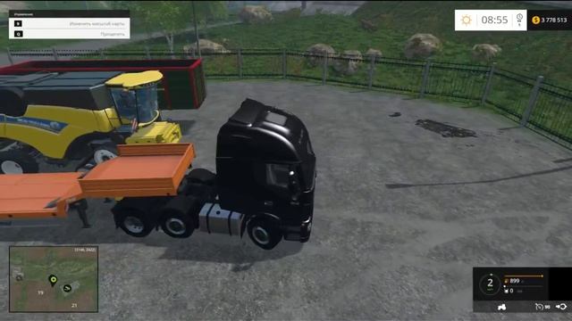 Перевозка комбайна в Farming Simulator 15 смотреть онлайн