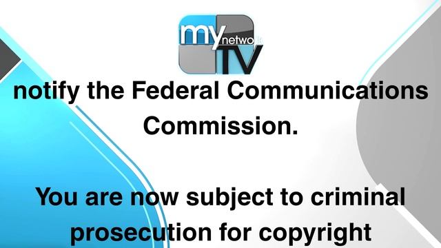[READ DESCRIPTION] MyNetworkTV Anti-Piracy Screen: February 17, 2021 смотреть онлайн