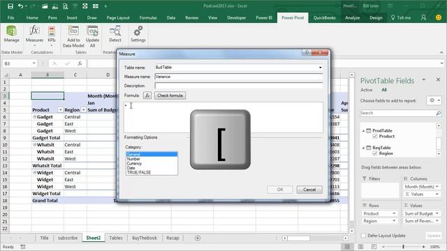Excel DAX Calculations - Power Up Pivot Tables - Episode 2017 смотреть онлайн