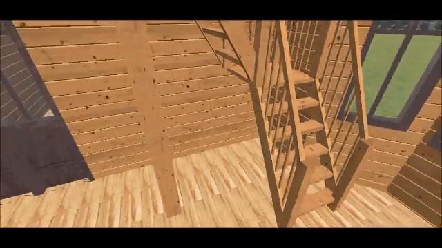 Дом из бруса со вторым светом, проект "Бетховен" смотреть онлайн