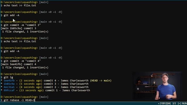 How To Squash Git Commits смотреть онлайн