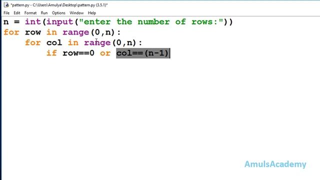 Python Pattern Programs - Printing Stars in Hollow Right Triangle Shape смотреть онлайн