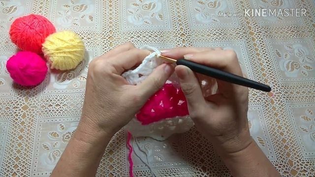 Сидушка на стул или красивая прихватка. РОМАШКА