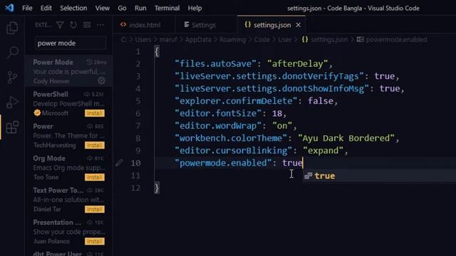 Flame in VS code | Power mode | Set VS code with fire | Awesome and best VS code extension 2022 ? смотреть онлайн