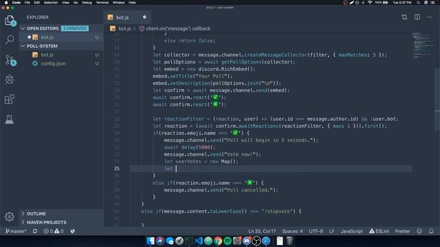 Making a Discord Bot Voting/Poll System (MessageCollectors & ReactionCollectors) смотреть онлайн