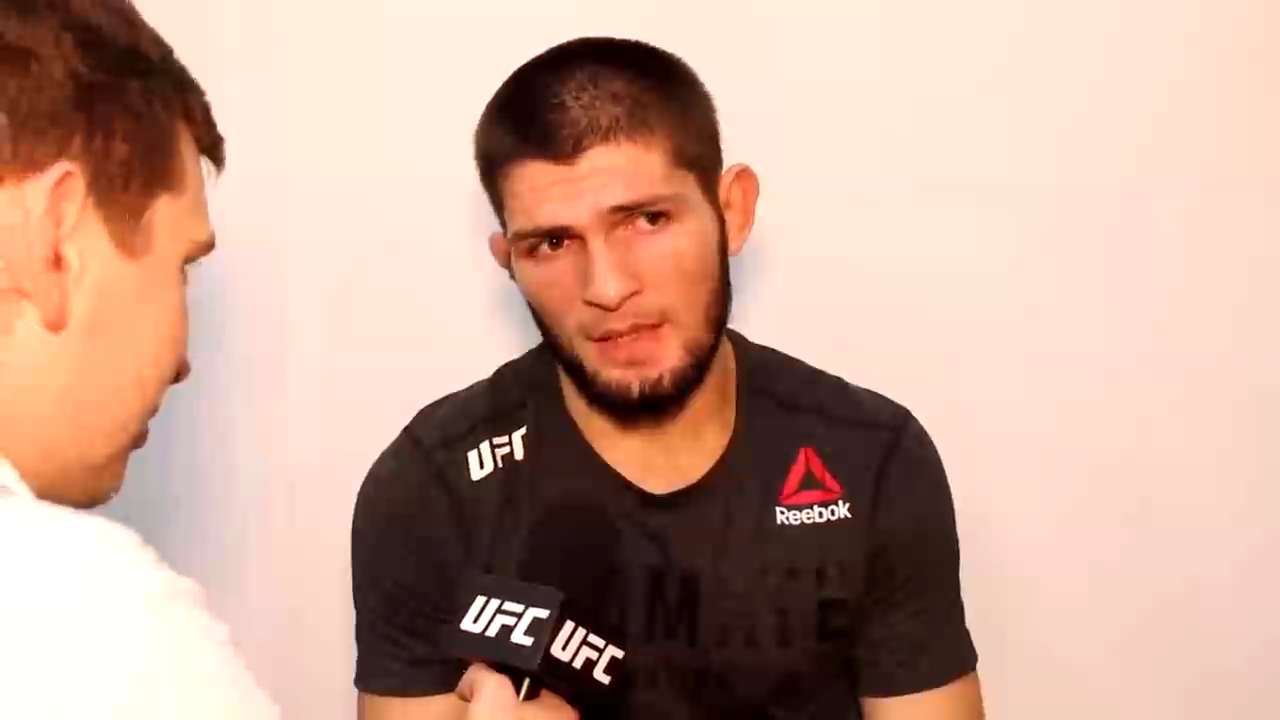 Интервью Хабиба Нурмагомедова после боя на UFC 242 смотреть онлайн