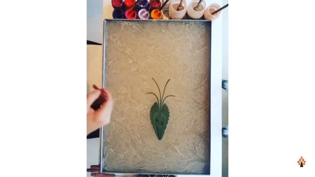 Relaxing Turkish Marbling Art Compilation | Paper Marbling Techniques | Amazing Ebru Art смотреть онлайн
