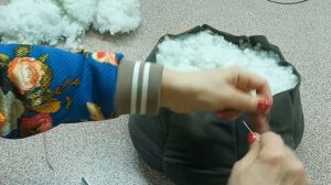 Как сшить круглую подушку.