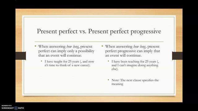 English Grammar Lesson :: Present perfect vs Present perfect progressive смотреть онлайн