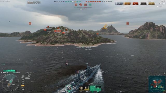 World of WarShips | Dallas | 8 KILLS | 126K Damage - Replay Gameplay 4K 60 fps смотреть онлайн