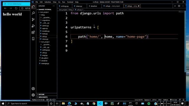 django tutorial for beginners | django urls or django urls path смотреть онлайн