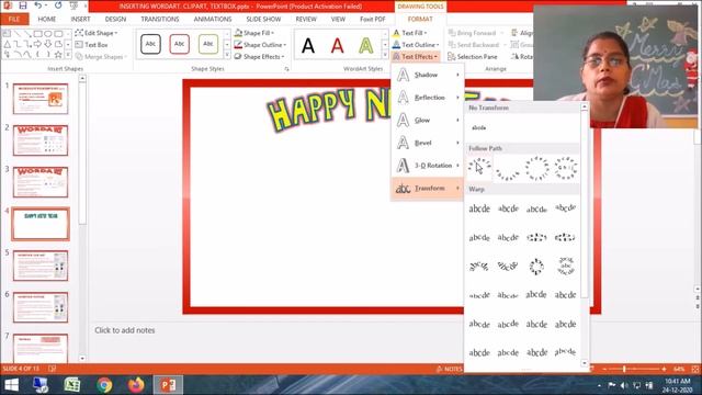 POWERPOINT TUTORIAL -6 INSERT WORDART AND CLIPART