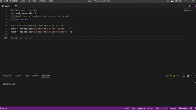 How to Add Two Numbers in Python Using Functions смотреть онлайн