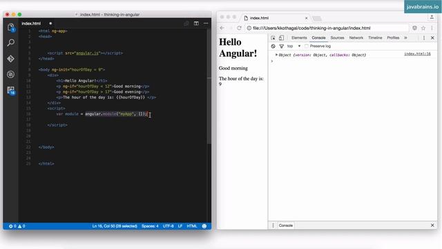 Thinking in Angular1 17 - Creating and Using Angular Modules смотреть онлайн