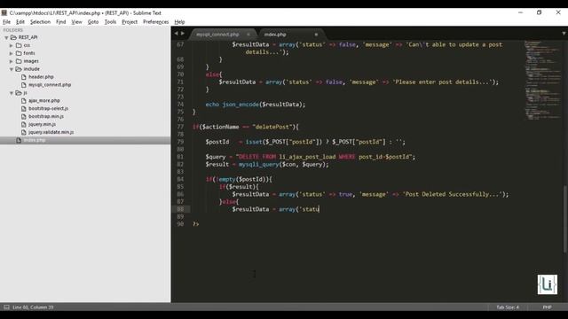 CRUD REST API using PHP and MySQLi - DELETE - Part 4 - Learn Infinity смотреть онлайн