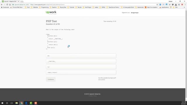 Upwork Php Test Top 10% 4.8 Latest 22 august 2017 смотреть онлайн