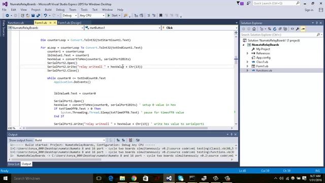 Numato Looping Program - two board control - visual basic .net 2010 смотреть онлайн