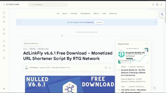 AdLinkFly v6.6.1 Free Download – Monetized URL Shortener Script By RTG Network смотреть онлайн