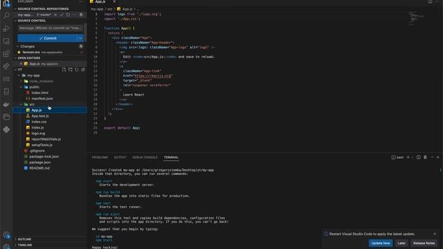 How to Create Your First React App from Scratch #1 React смотреть онлайн