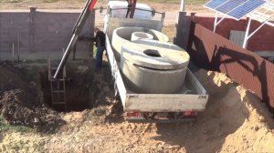 ВЫГРЕБНАЯ ЯМА ,из бетонных колец, СВОИМИ РУКАМИ!!!