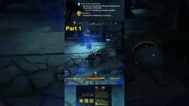 NEW WORLD Trial of the HEARTFORGE Quest Part 1 #shorts #newworld смотреть онлайн