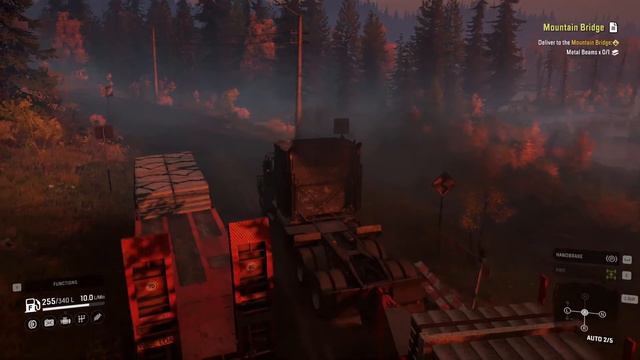 SnowRunner Part - 3 Mountain Bridge Delivery Task Walkthrough | Concrete Blocks | Metal Beams | MP смотреть онлайн
