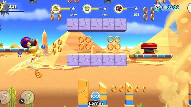 Sonic Runners Adventure Desert ruin gameplay 16 смотреть онлайн