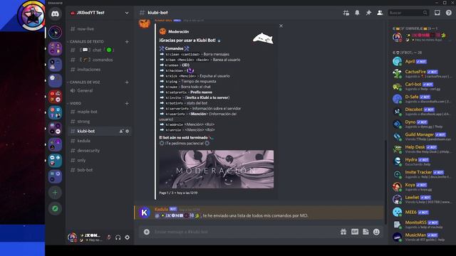 🟣 Promover algunos bot en desarrollo 💠 Discord 📡 JKamiGod смотреть онлайн