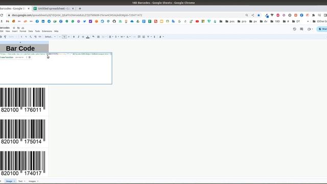 Generate EAN13 Barcodes Using Google Sheet