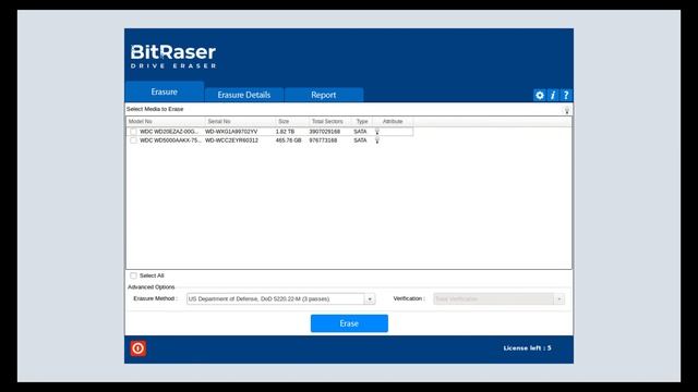 How To Wipe Devices Without Internet : PC, Mac , Laptop Or Server Using BitRaser Drive Eraser