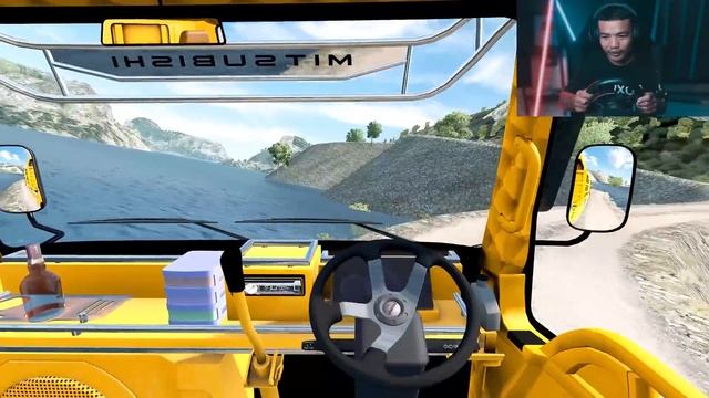 YAKIN MASIH TANGGUH?? TRUK DUMP TRUCK CANTER MELEWATI AIR LAUT - ETS2 смотреть онлайн