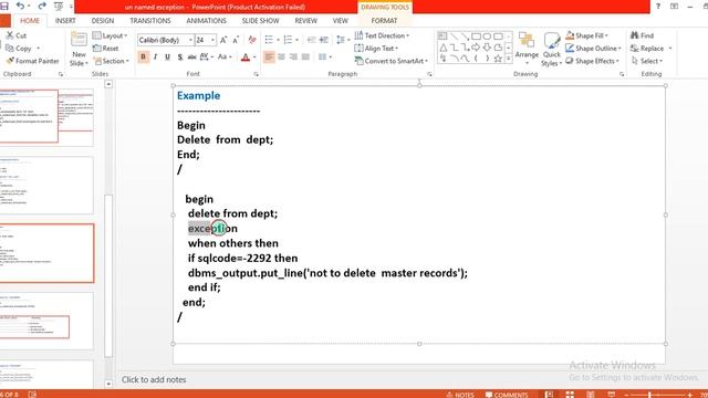 Error trapping functions(SQL code ,SQL errm) used in pl/sql смотреть онлайн