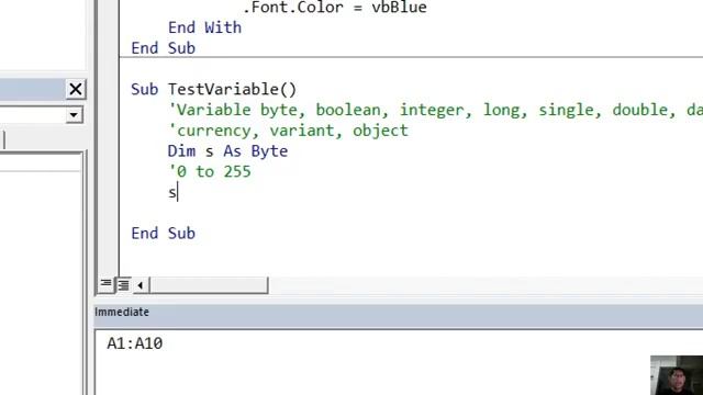 VBA Excel - Variable and Data Type смотреть онлайн