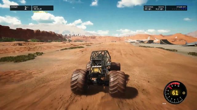 Вертлявый трактор Ω Monster Jam Steel Titans #1 смотреть онлайн