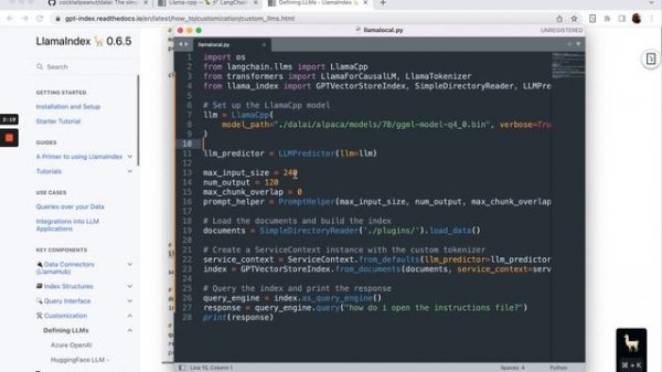 How to use Llama Index with a local model instead of OpenAI