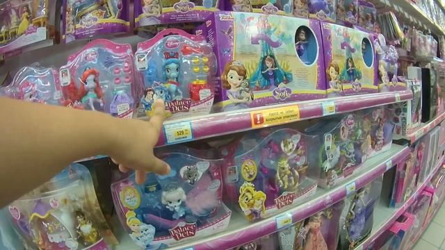 #2 ШОППИНГ BARBIE FROZEN МАЛЕНЬКИЕ ПОНИ И ПРИНЦЕССЫ МНОГО ИГРУШЕК поход в БУБЛЬГУМ смотреть онлайн