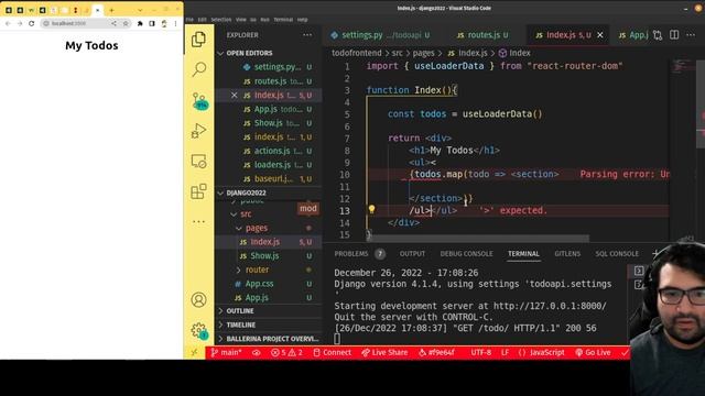 AM Coder - React/Router Frontend for Django Rest API смотреть онлайн